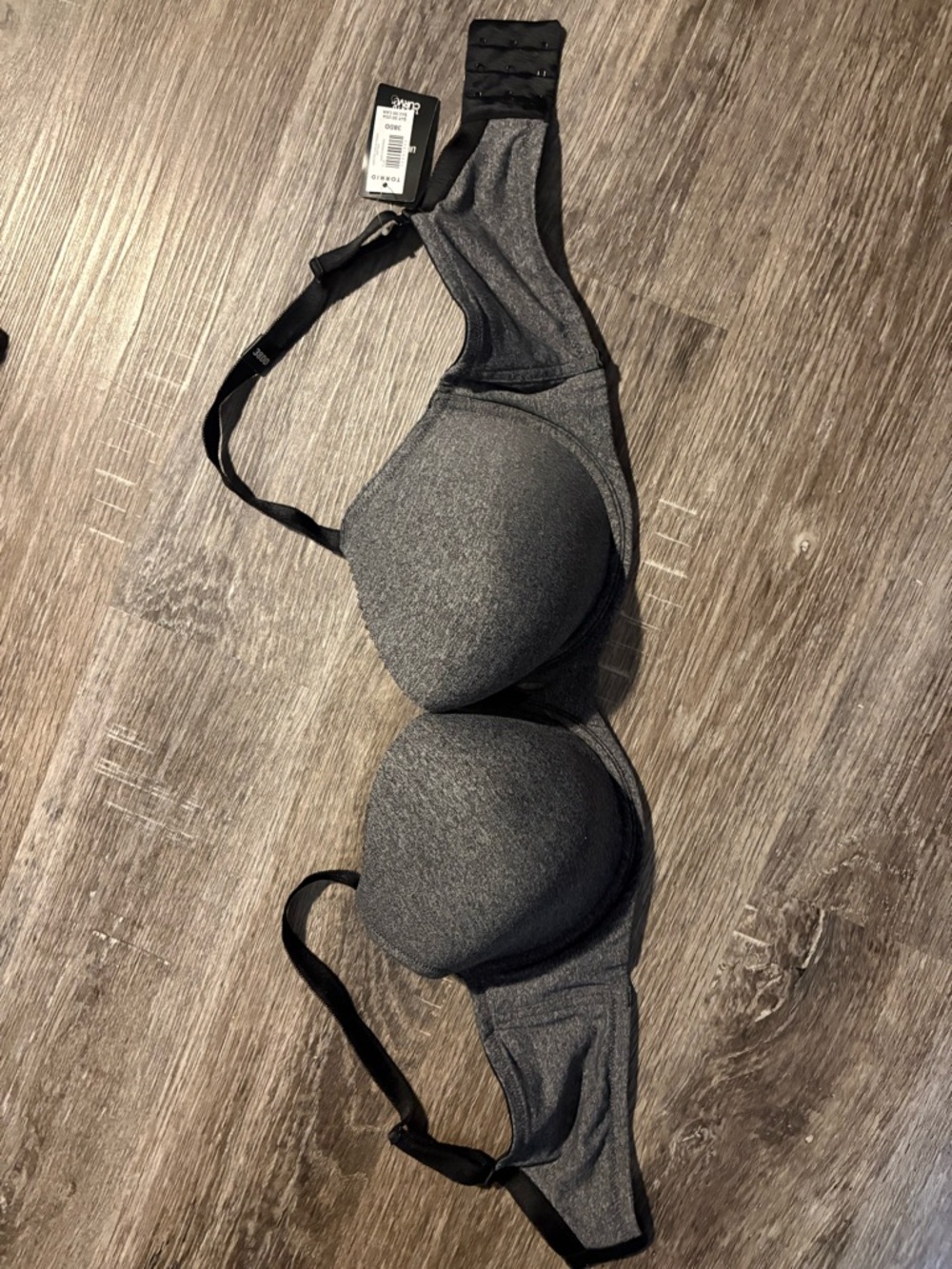 Torrid Everyday Heather Gray T-Shirt Bra with underwire 38 DD new with tag